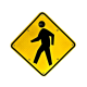 24" Solar Powered Flashing Crosswalk Sign